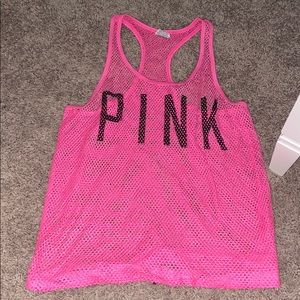 Netted pink tank